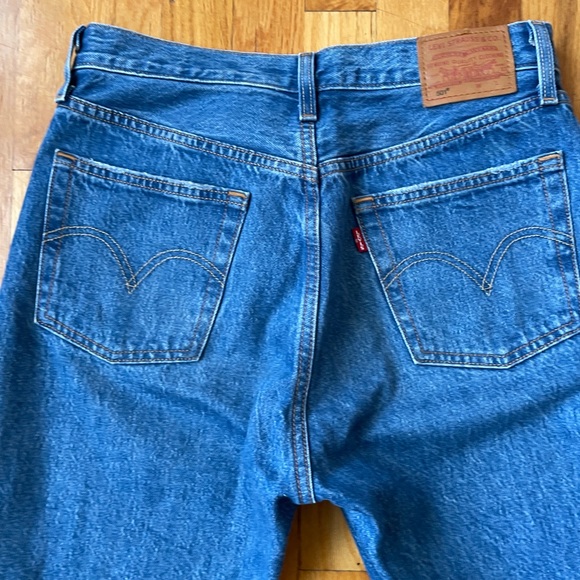 Levi’s 501 Straight Leg High Waisted Jeans Sz 27 - Picture 9 of 9